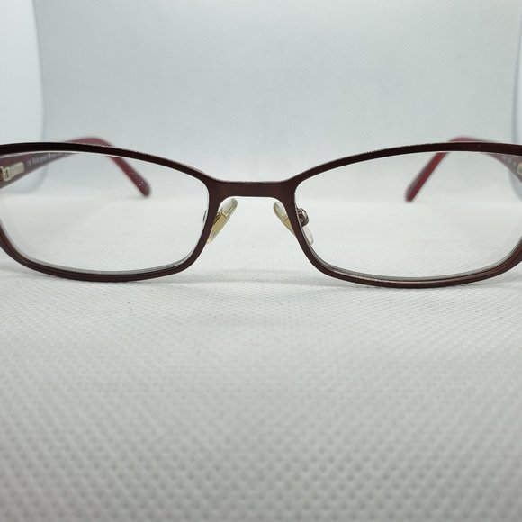 *SOLD* KATE SPADE  LIDIA Chocolate Red Eyeglasses - Picture 4 of 16